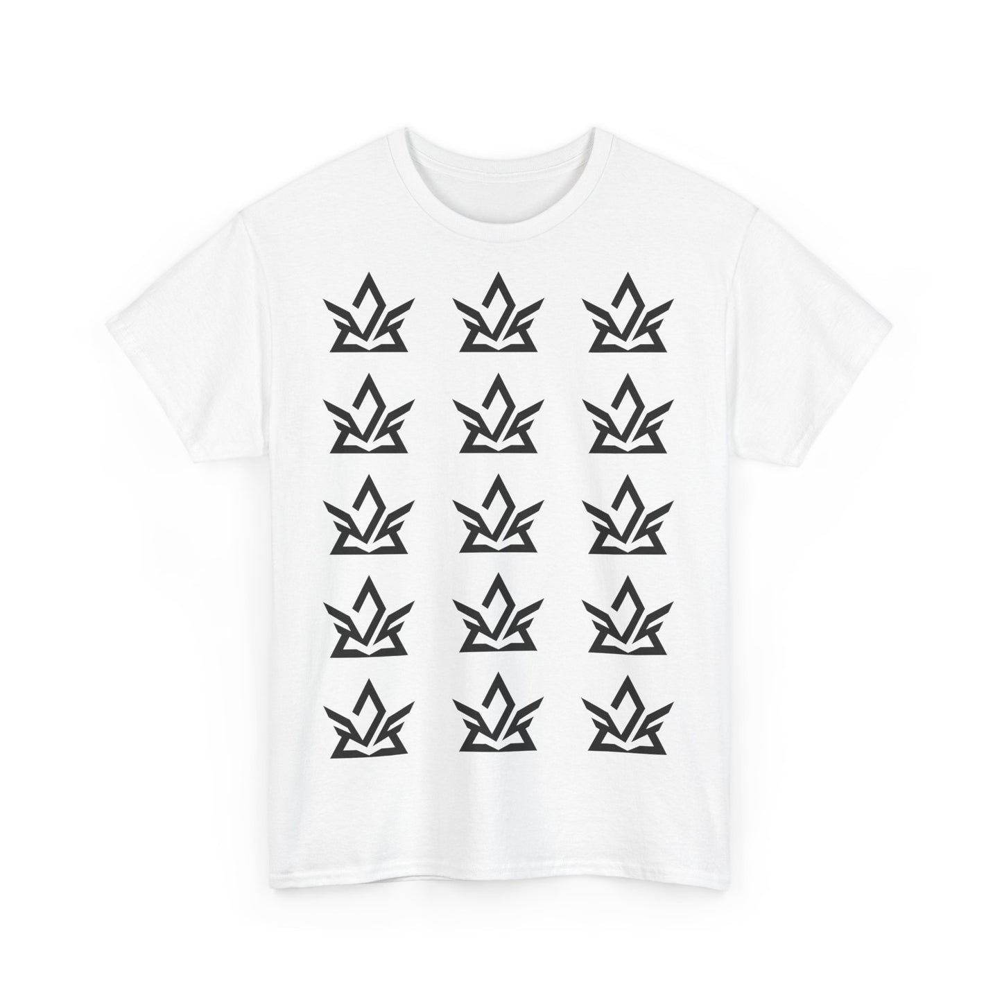 Unisex Heavy Cotton Tee with Minimalist Fire Design
