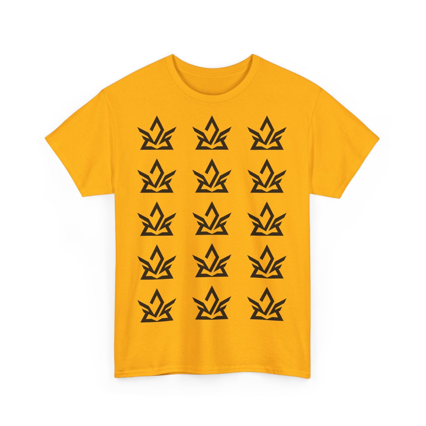 Unisex Heavy Cotton Tee with Minimalist Fire Design