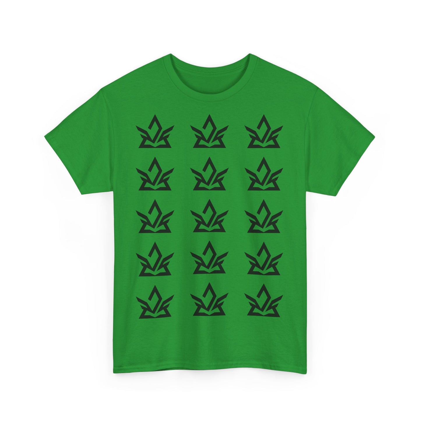 Unisex Heavy Cotton Tee with Minimalist Fire Design