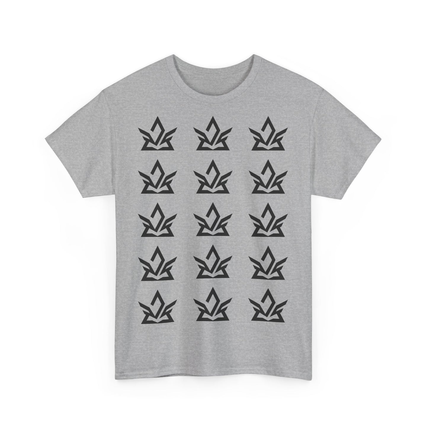 Unisex Heavy Cotton Tee with Minimalist Fire Design