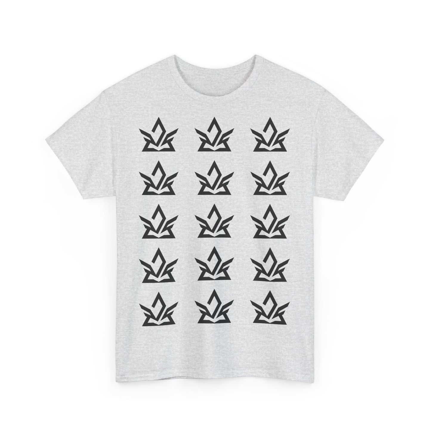 Unisex Heavy Cotton Tee with Minimalist Fire Design