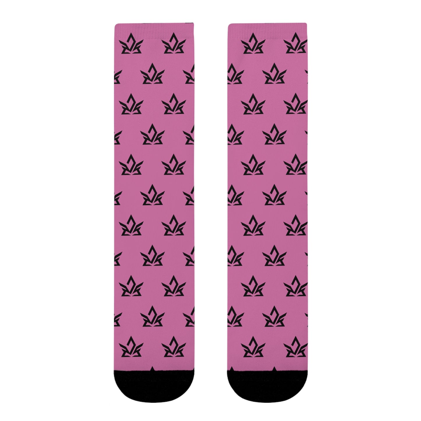 Copy of Stylish Sublimation Crew Socks with Trendy Black Pattern