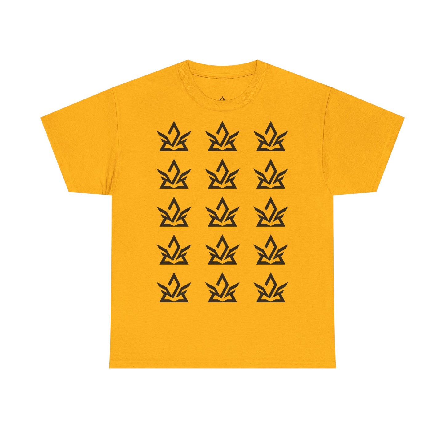 Unisex Heavy Cotton Tee with Minimalist Fire Design