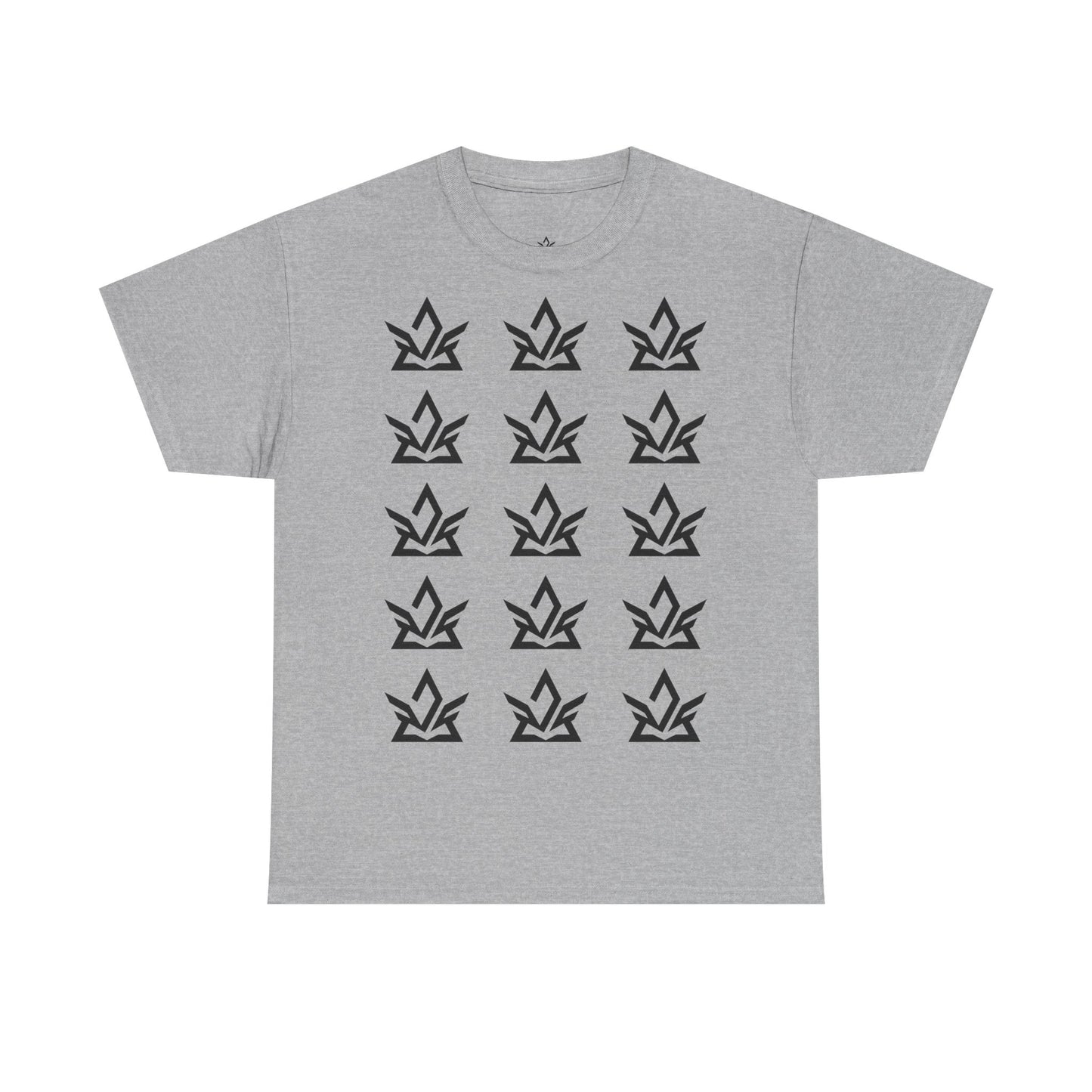 Unisex Heavy Cotton Tee with Minimalist Fire Design