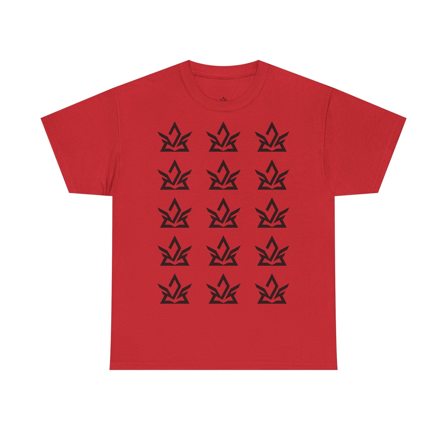 Unisex Heavy Cotton Tee with Minimalist Fire Design