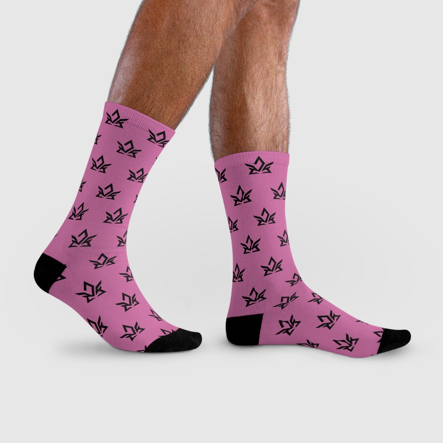 Copy of Stylish Sublimation Crew Socks with Trendy Black Pattern
