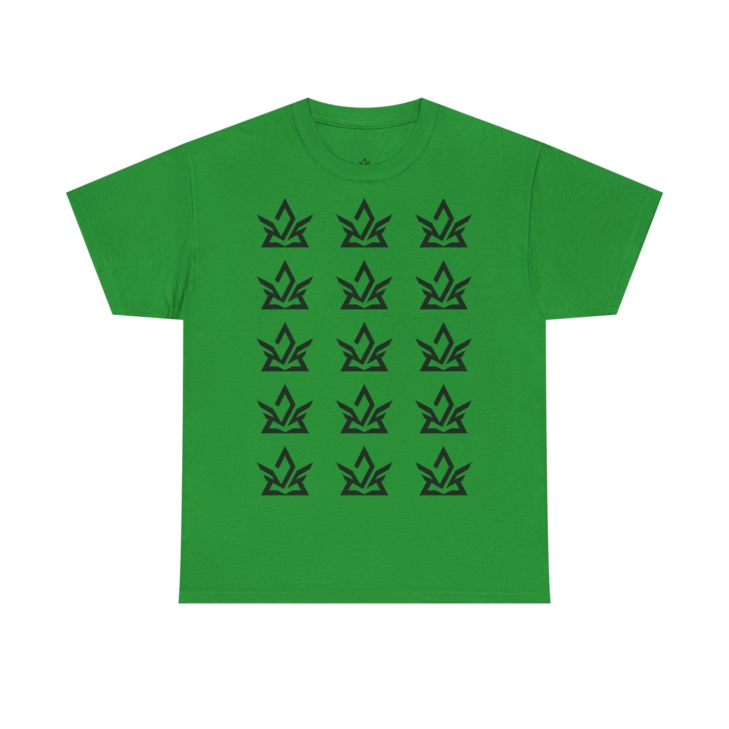 Unisex Heavy Cotton Tee with Minimalist Fire Design