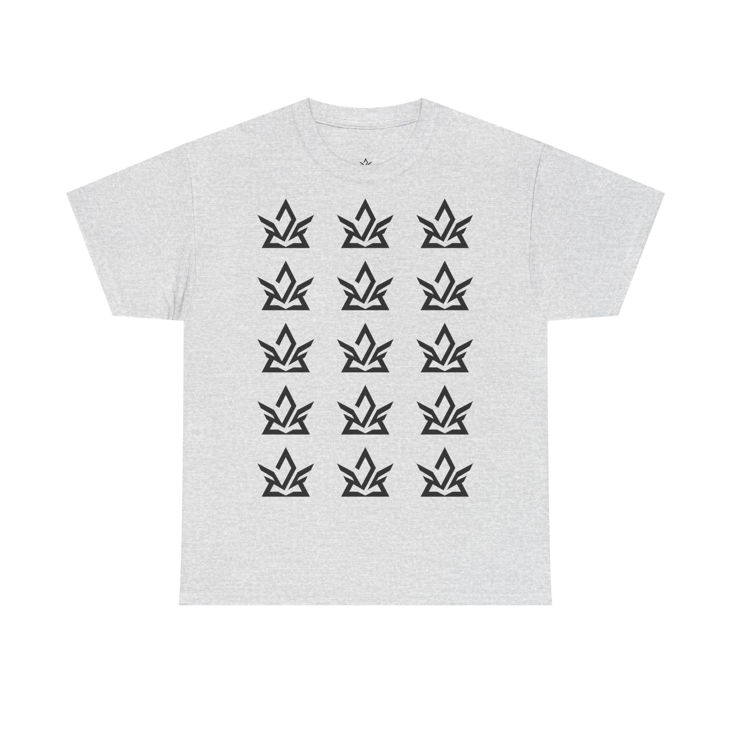 Unisex Heavy Cotton Tee with Minimalist Fire Design