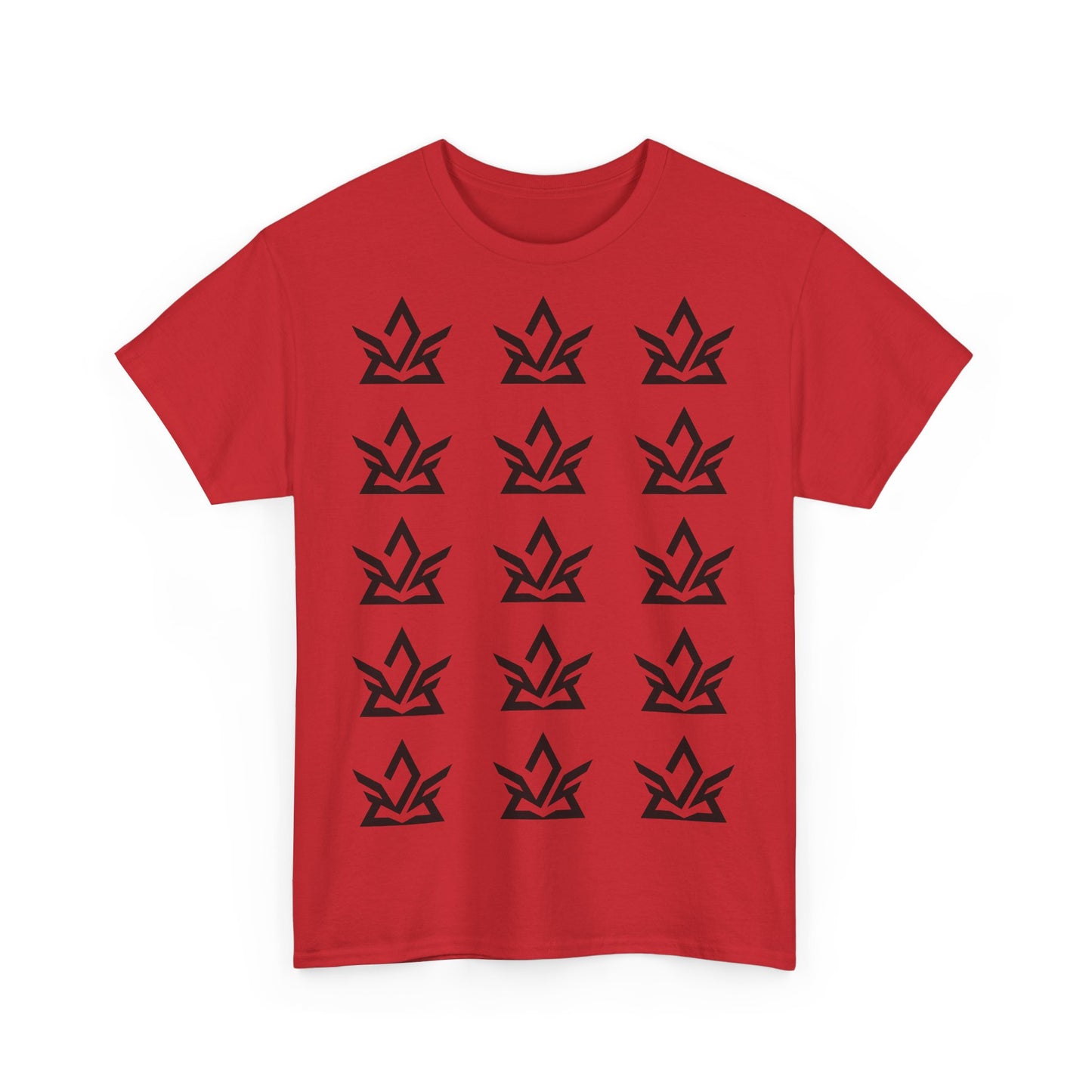Unisex Heavy Cotton Tee with Minimalist Fire Design