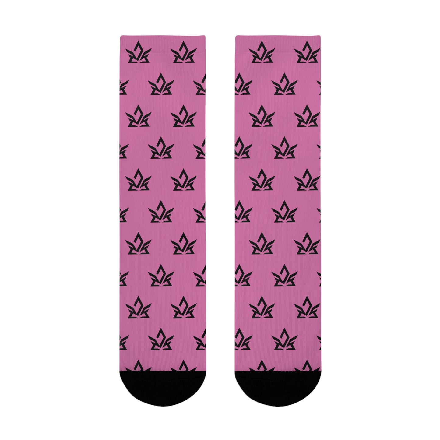 Copy of Stylish Sublimation Crew Socks with Trendy Black Pattern
