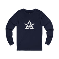 Stylish Unisex Jersey Long Sleeve Tee with Modern Logo