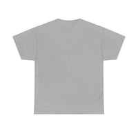 Unisex Heavy Cotton Tee with Minimalist Fire Design
