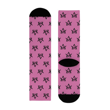 Copy of Stylish Sublimation Crew Socks with Trendy Black Pattern