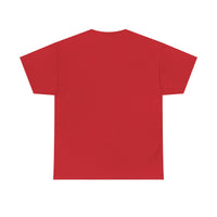 Unisex Heavy Cotton Tee with Minimalist Fire Design