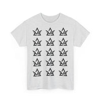 Unisex Heavy Cotton Tee with Minimalist Fire Design