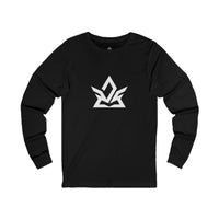 Stylish Unisex Jersey Long Sleeve Tee with Modern Logo