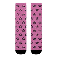 Copy of Stylish Sublimation Crew Socks with Trendy Black Pattern