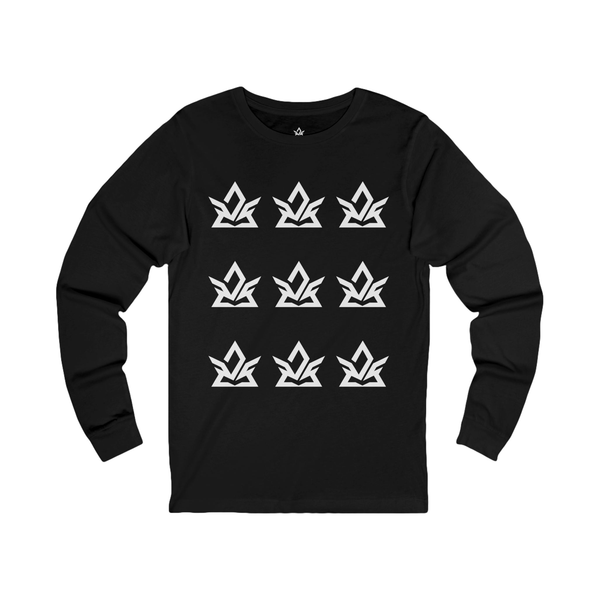 Stylish Unisex Long Sleeve Tee with Modern Graphic Design