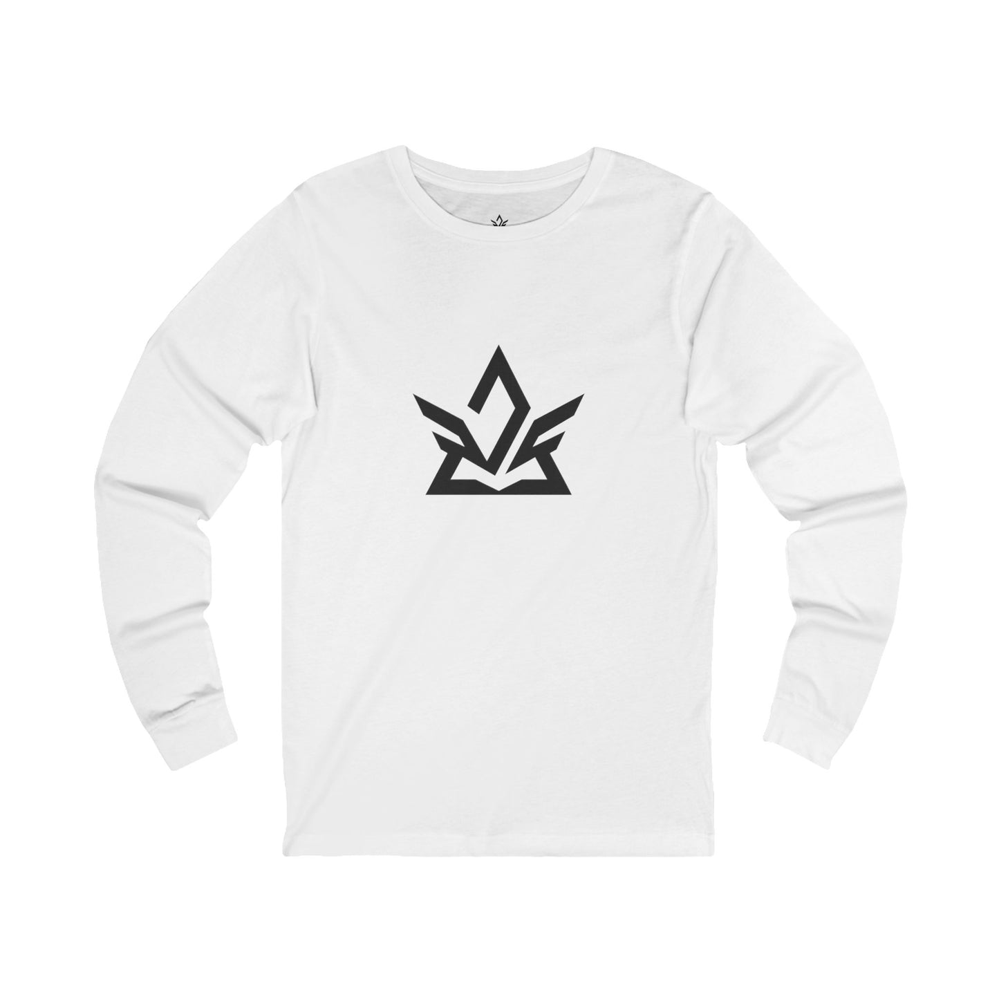 Stylish Unisex Jersey Long Sleeve Tee with Modern Logo
