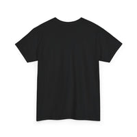 Unisex Heavy Cotton Tee with Minimalist Fire Design