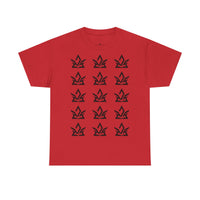 Unisex Heavy Cotton Tee with Minimalist Fire Design
