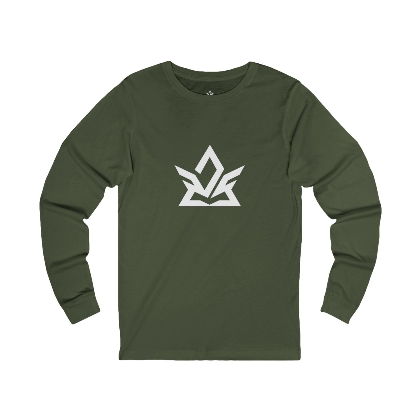 Stylish Unisex Jersey Long Sleeve Tee with Modern Logo