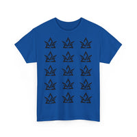 Unisex Heavy Cotton Tee with Minimalist Fire Design