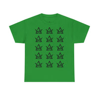 Unisex Heavy Cotton Tee with Minimalist Fire Design