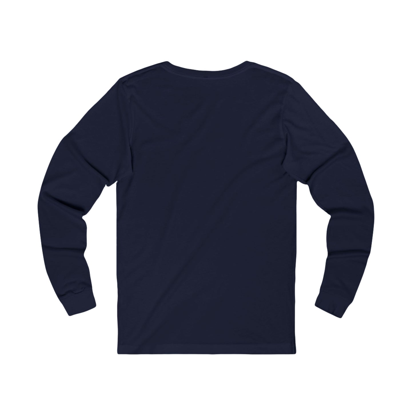 Stylish Unisex Jersey Long Sleeve Tee with Modern Logo