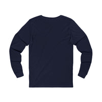Stylish Unisex Jersey Long Sleeve Tee with Modern Logo