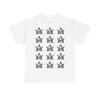 Unisex Heavy Cotton Tee with Minimalist Fire Design