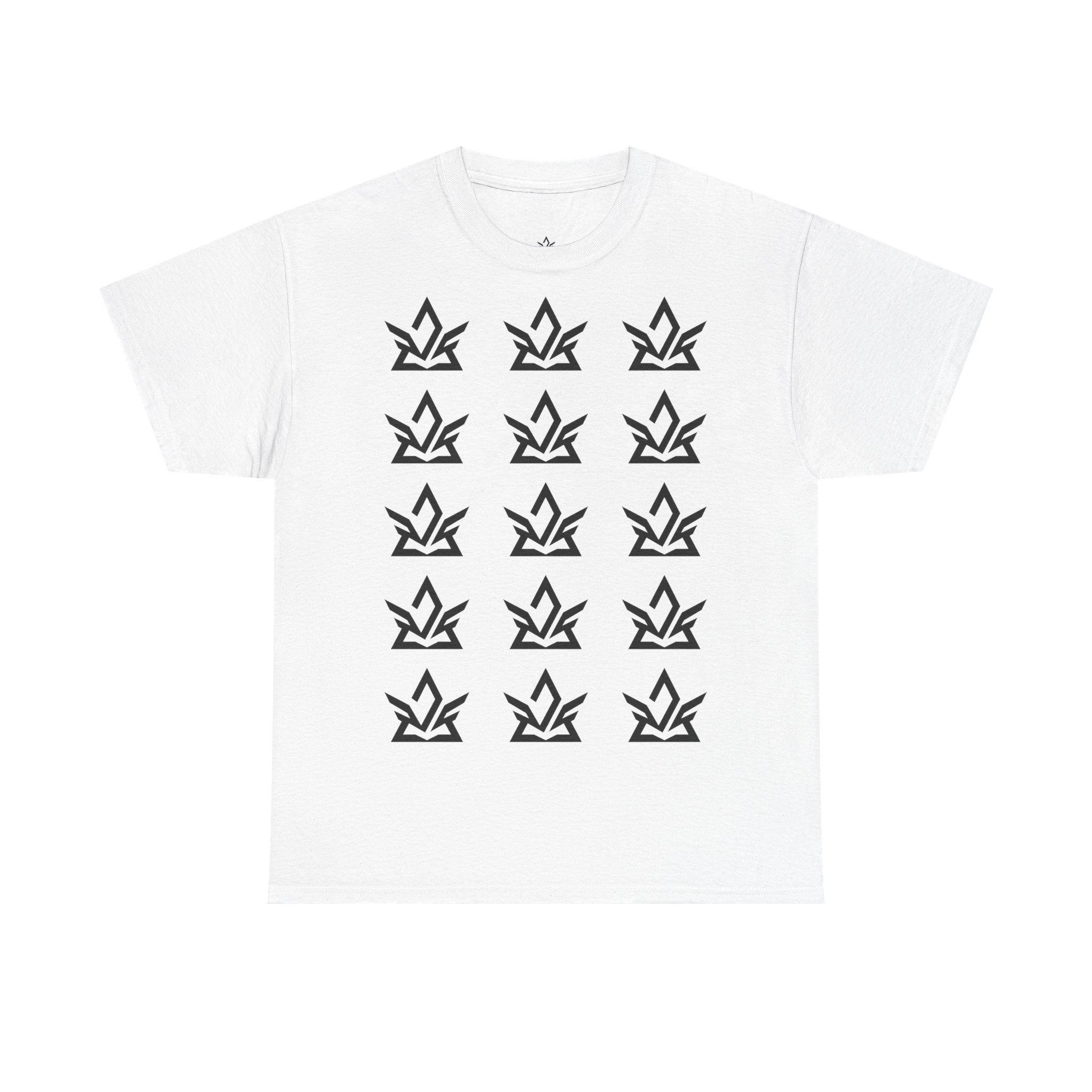 Unisex Heavy Cotton Tee with Minimalist Fire Design