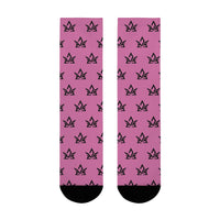 Copy of Stylish Sublimation Crew Socks with Trendy Black Pattern
