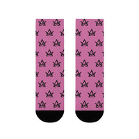 Copy of Stylish Sublimation Crew Socks with Trendy Black Pattern