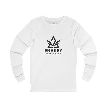 Unisex Jersey Long Sleeve Tee - ENAKEY Streetwear Logo Shirt